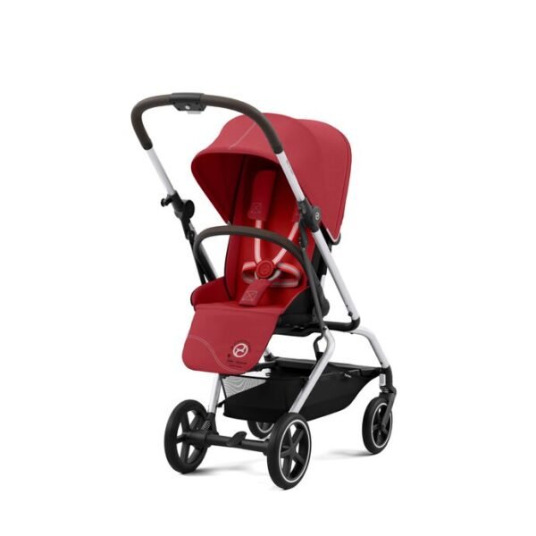 silla de paseo EEZY S TWIST +2 asiento 360 Hibiscus Red Chasis silver