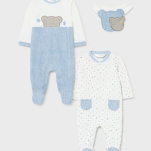 Pijamas a elegir y uno con babero algodón Newborn