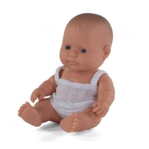 muñeca bebe caucasica 21cm