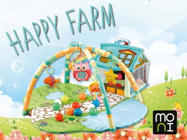 Happy farm mata con casita interactiva