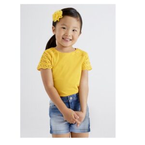 Camiseta manga corta ECOFRIENDS bordados niña