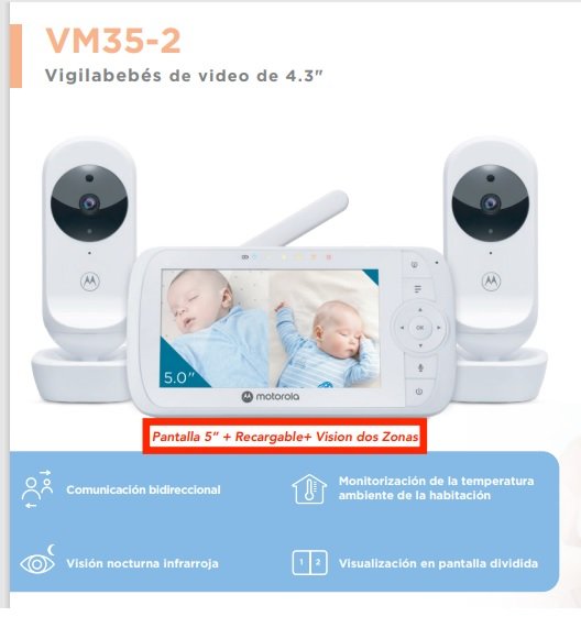 Motorola Babyphone Vidéo VM35-2